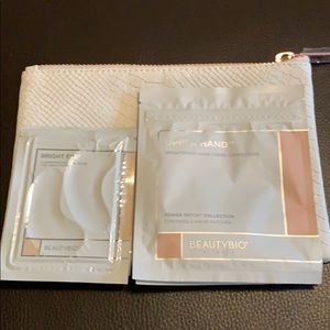 BeautyBio eye and hand patches with bag